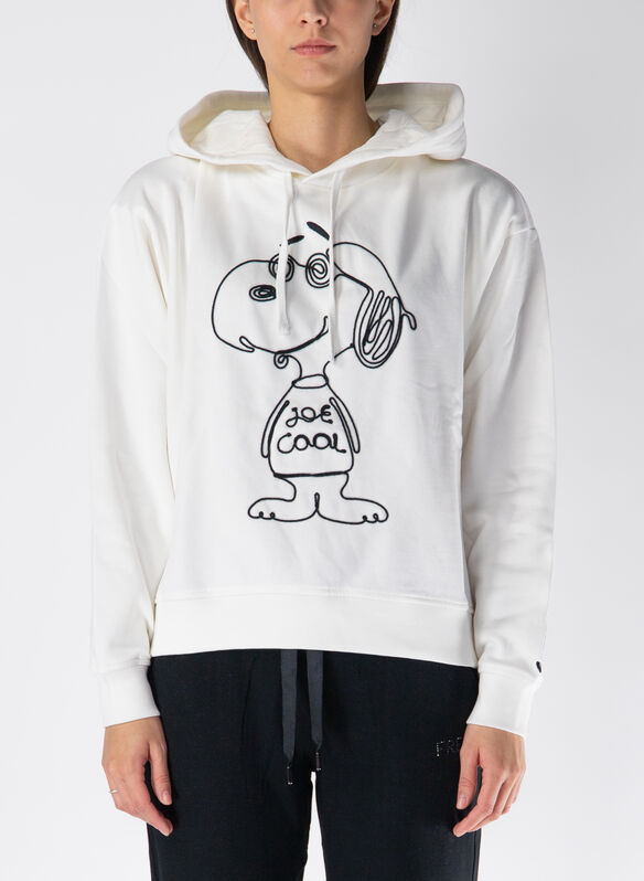 FELPA HOODIE SNOOPY, W101 PANNA, medium