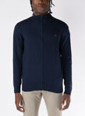 MAGLIONE LEO FULL ZIP, 179 NVY, thumb