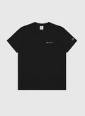 T-SHIRT A MANICHE CORTE CON MICRO LOGO, KK001 BLK, thumb