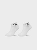 CALZA 2PAIA QUARTER MONOGRAM, 002 WHT, thumb