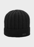 CAPPELLO IN MAGLIA A COSTE, U901 BLK, thumb