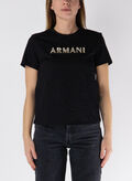 T-SHIRT CON LOGO FRONTALE, 1200 BLK, thumb