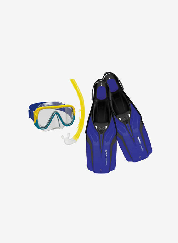 SET SNORKELING NATEEVA KEEWEE JUNIOR, SPBL NVY, medium