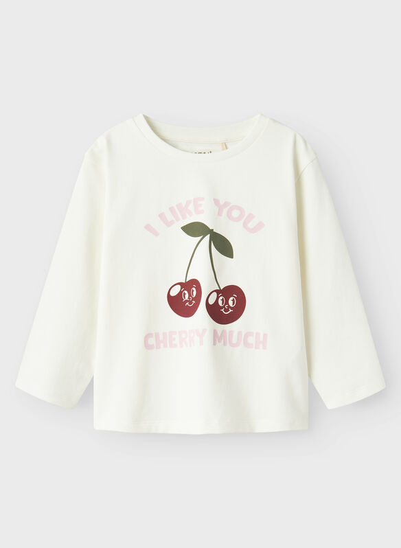 T-SHIRT BERRY BAMBINA, CLOUD DANCER, medium