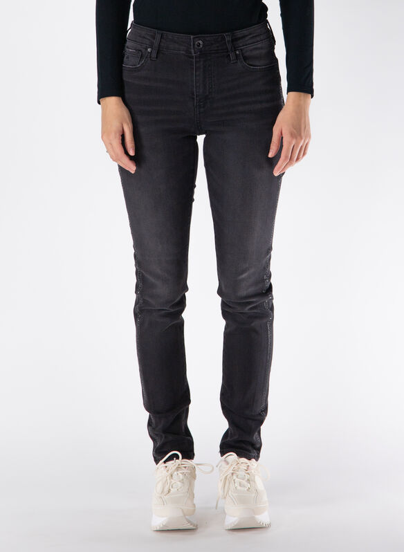 JEANS J69 SUPER SKINNY LIFT UP IN DENIM INDIGO, 0204 BLK DENIM, medium