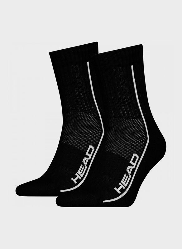 CALZA 2PAIA ALL SPORTS PERFORMANCE UNISEX, 001 BLK, medium