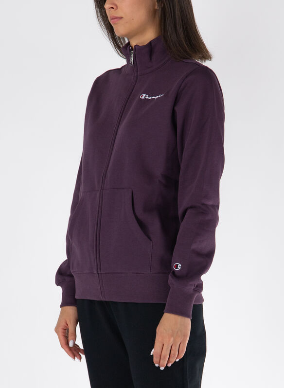 FELPA SCRIPT SHOP FULL ZIP, VS503 PURPLE, medium