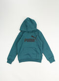 FELPA HOODIE CON LOGO RAGAZZO, 22 COLD GREEN, thumb