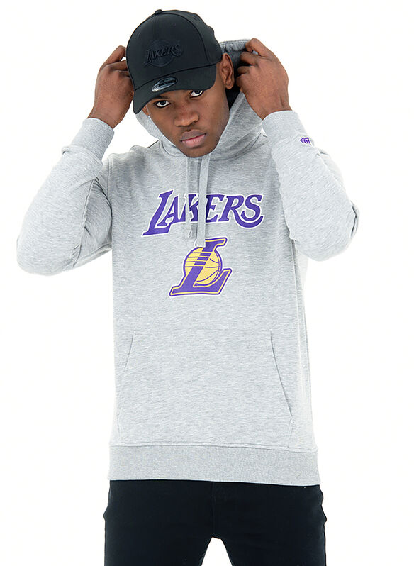 FELPA HOODIE LOS ANGELES LAKERS, GREY, medium