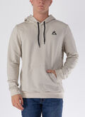 FELPA HOODIE CON LOGO, BEIGE, thumb