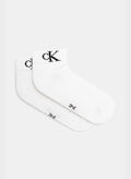 CALZA 2PAIA QUARTER MONOGRAM, 002 WHT, thumb