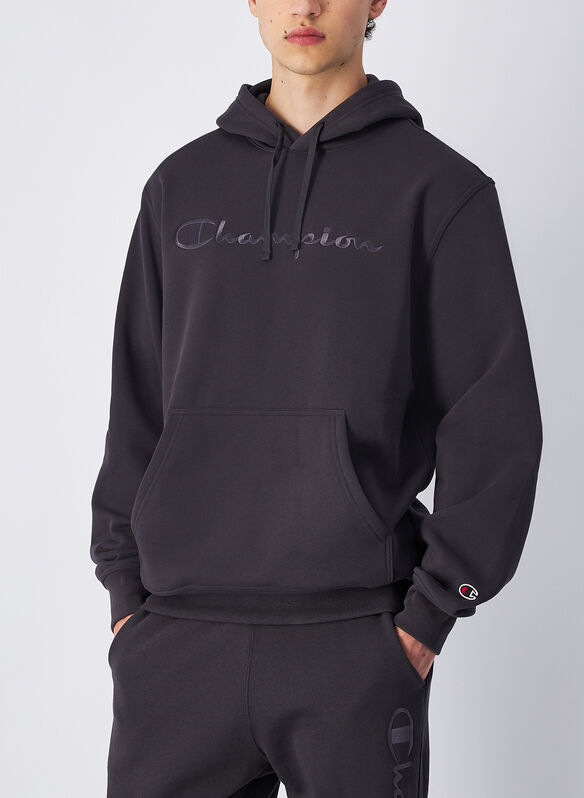 FELPA HOODIE CON RICAMO LOGO, ES503 ANTRACITE, medium