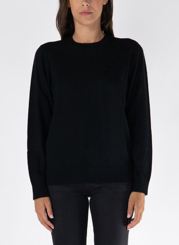 MAGLIONE GIROCOLLO, 1200 BLK, medium