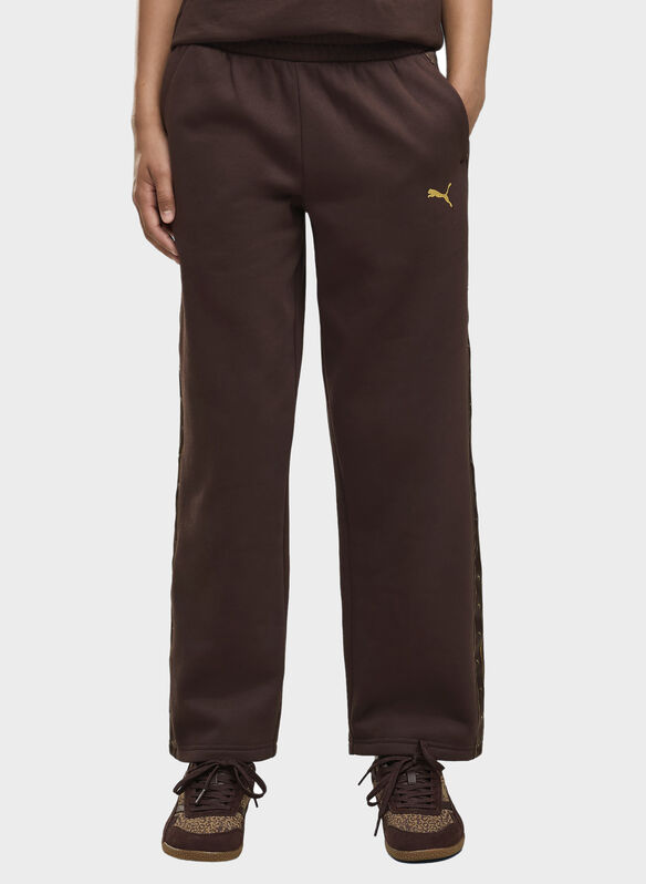 PANTALONE ESS TAPE GLITTER RAGAZZA, 33 CHOCOLATE, medium