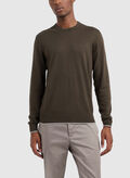 MAGLIONE GIROCOLLO CASHMERE, 1897 BLK OLIVE, thumb