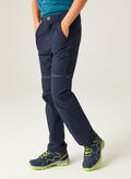 PANTALONE STRETCH ZIP OFF WALKING TROUSERS RAGAZZO, 540 NVY, thumb