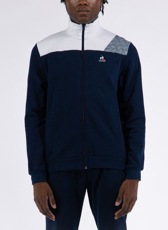 FELPA SAISON FULL ZIP, NVYWHT, medium