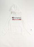 FELPA HOODIE CON LOGO RAGAZZO, WW001 WHT, thumb