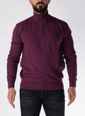 MAGLIONE KIRK 1/2 ZIP, 359 BORDO, thumb