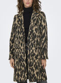 CAPPOTTO VALBORG ANIMALIER, BLACK, thumb