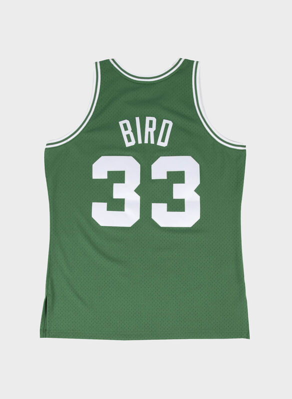 CANOTTA SWINGMAN JERSEY BOSTON CELTICS ROAD 1985-86 LARRY BIRD, KELLY GREEN, medium