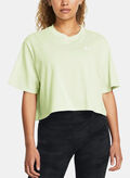 T-SHIRT CROPPED MICRO LOGO, 0383 GREEN, thumb