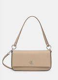 BORSA TRACOLLA MINIMAL MONOGRAM, PBF BEIGE, thumb