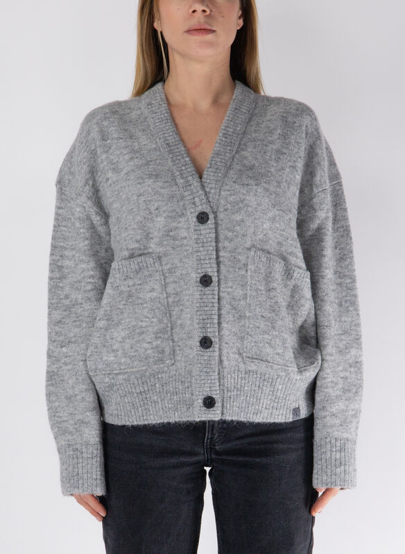 CARDIGAN RELAXED, P41 GREY, medium