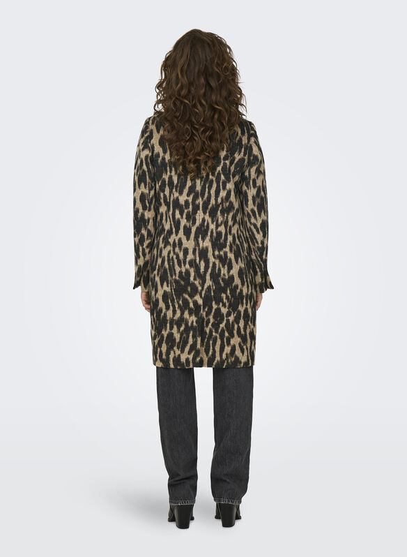 CAPPOTTO VALBORG ANIMALIER, BLACK, medium