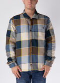 FELPA CAMICIA FODERATA IN SHERPA, EI2 CAMMELLONVY, thumb