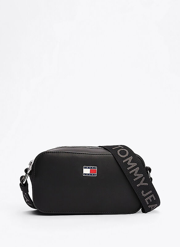 BORSA CAMERA CON LOGO ESSENTIAL, BDS BLK, medium