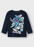 T-SHIRT COSMIC STITCH GRAPHIC BAMBINO, NAVY BLAZER, thumb