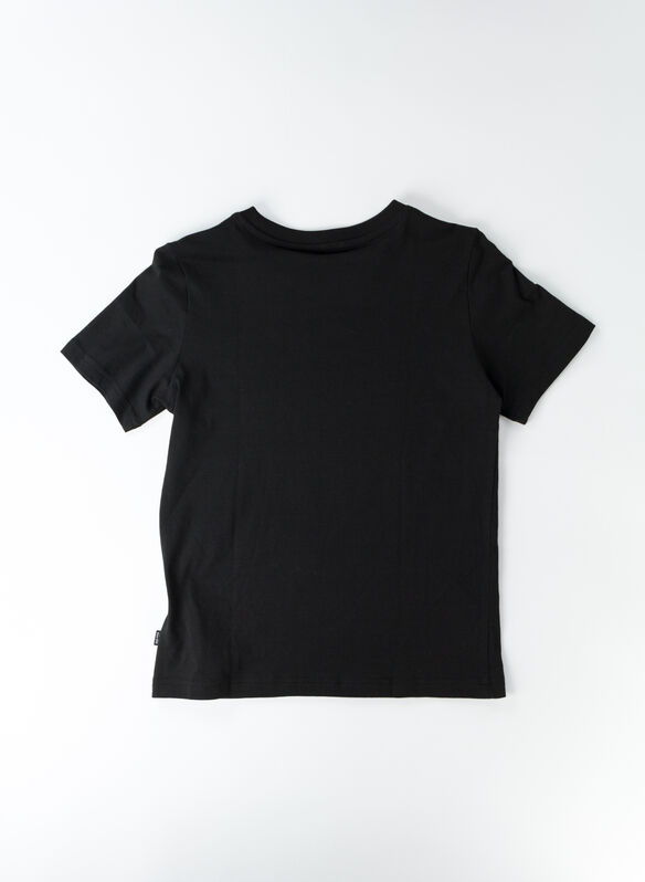 T-SHIRT LOGO RAGAZZO, 01 BLK, medium