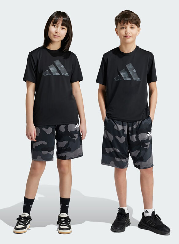 SHORT TRAIN ESSENTIALS SEASONAL RAGAZZO, BLK, medium