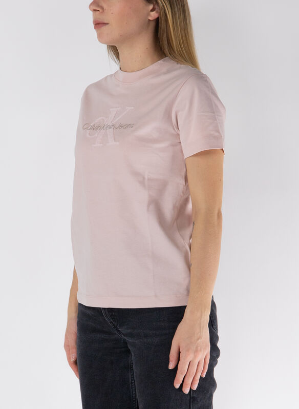 T-SHIRT MONOGRAMMA, TER PINK, medium