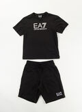 COMPLETINO T-SHIRT+ SHORTS RAGAZZO, 1200 BLK, thumb