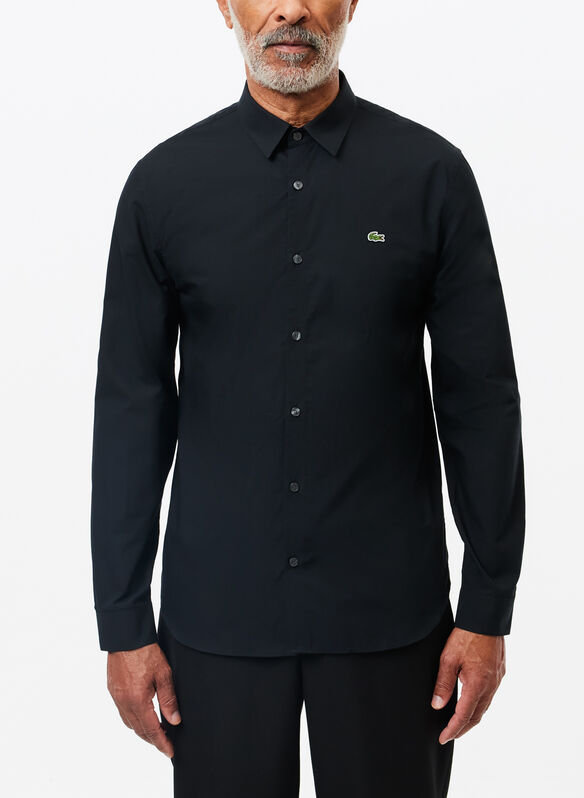 CAMICIA PINPOINT SLIM, 031 BLK, medium