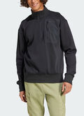 FELPA HALF-ZIP CITY ESCAPE FLEECE, BLK, thumb