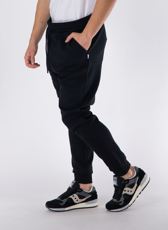 PANTALONE JOGGER CON COULISSE, BLACK, medium