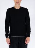 MAGLIONE GIROCOLLO CASHMERE, 1200BLK, thumb