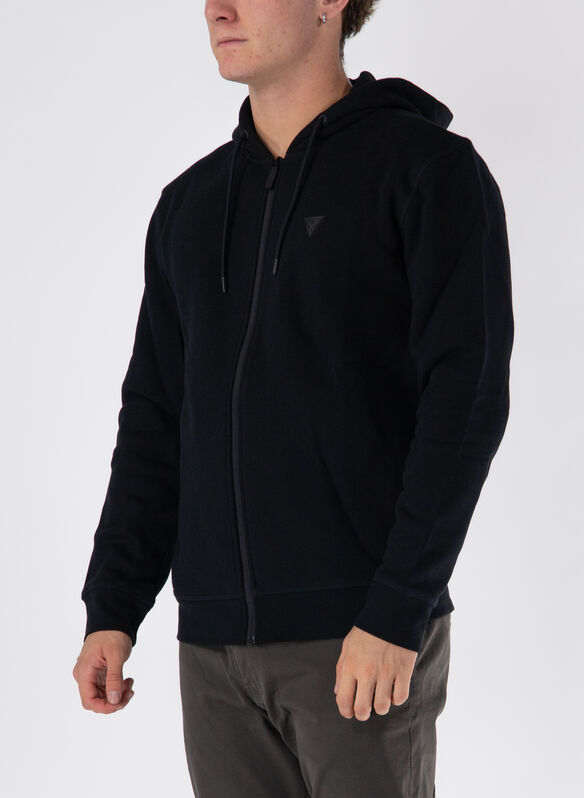 FELPA FULL ZIP MICRO LOGO, JBLK BLK, medium