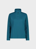 FELPA HALF ZIP JAGUARD, E867 TEAL, thumb