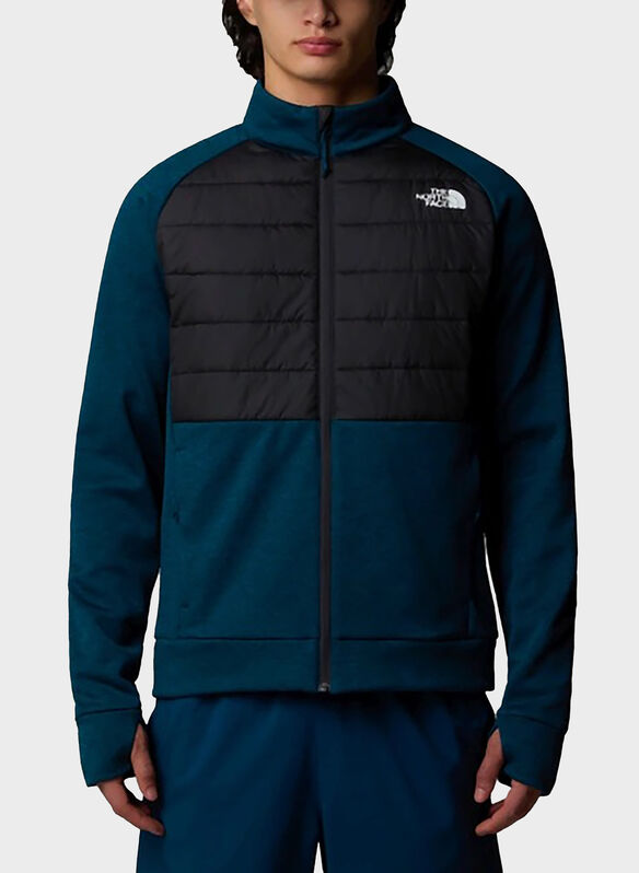 FELPA FULL ZIP REAXION, PETROL, medium