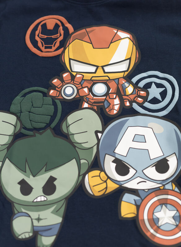 T-SHIRT MARVEL AVENGERS BAMBINO, DARK SAPPHIRE, medium