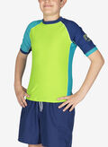 MAGLIA ANTI UV RASHGUARD JUNIOR, LM GREEN, thumb