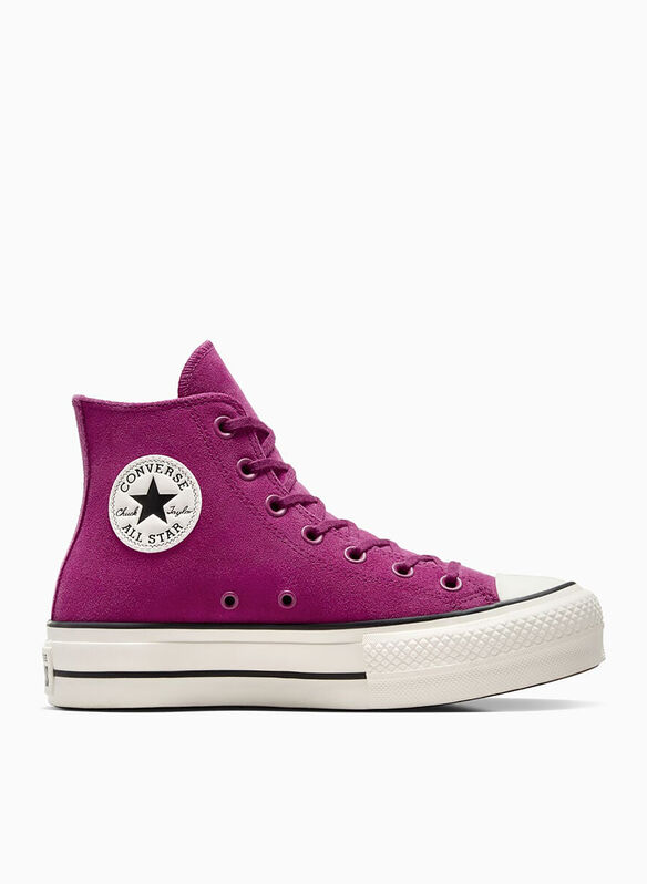 SCARPA CHUCK TAYLOR ALL STAR LIFT PLATFORM COLORFUL SUEDE, 570 VIOLET, medium