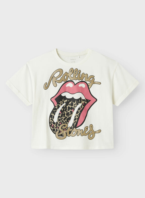 T-SHIRT ROLLING STONES RAGAZZA, CLOUD DANCER, medium