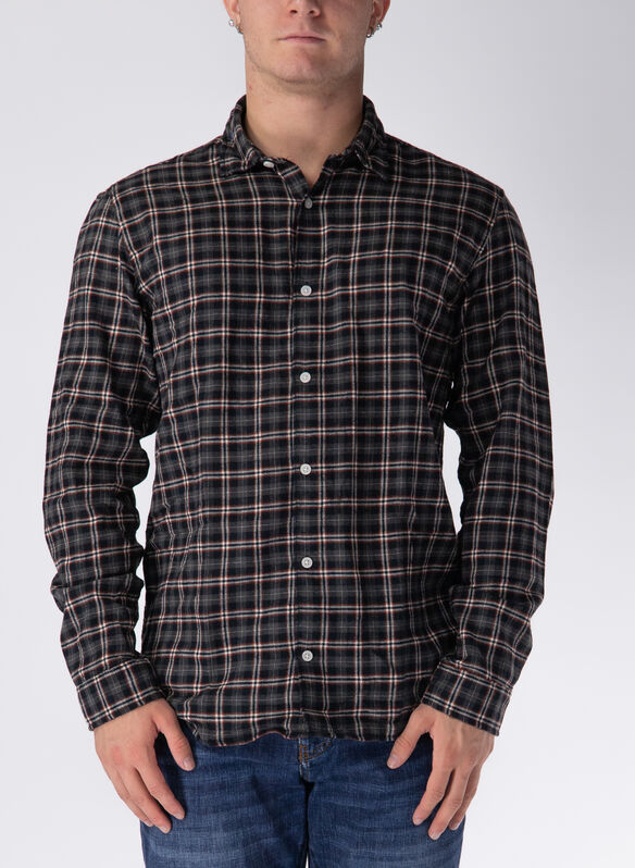 CAMICIA JOSHUA, PAVEMENT BROWN, medium