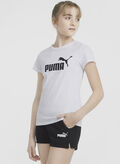 COMPLETO T-SHIRT + SHORT LOGO RAGAZZA, 02 WHTBLK, thumb