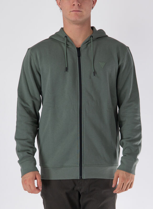 FELPA FULL ZIP MICRO LOGO, G8DT SALVIA, medium